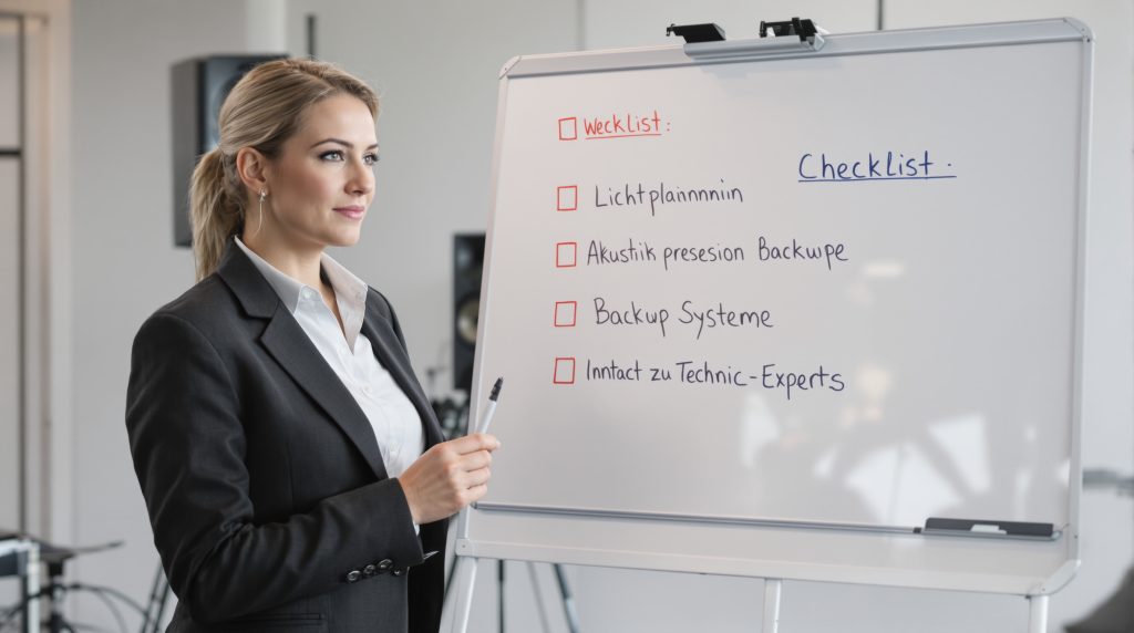 Veranstaltungstechnik für Firmenevents: Die ultimative Checkliste für einen reibungslosen Ablauf